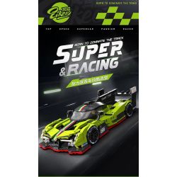 EIKEE Y26003 Xếp hình lắp ráp ghép mô hình Xe ô tô Lamborghini SC63 16 lưới