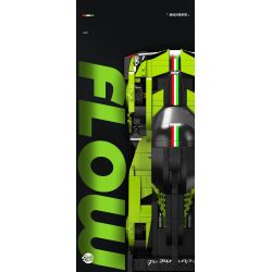 EIKEE Y26003 Xếp hình lắp ráp ghép mô hình Xe ô tô Lamborghini SC63 16 lưới