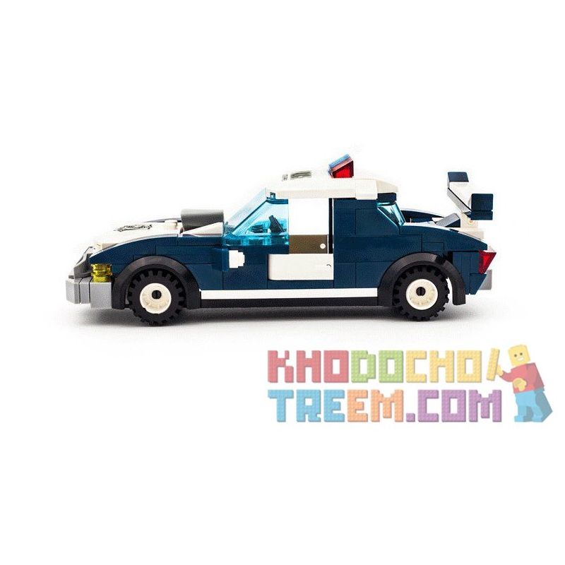 Enlighten 1913 Qman 1913 non  CẢNH SÁT ĐỌ SÚNG VỚI TOÁN CƯỚP bộ đồ chơi xếp lắp ráp ghép mô hình Police POLICE BATTLE FORCE 394 khối