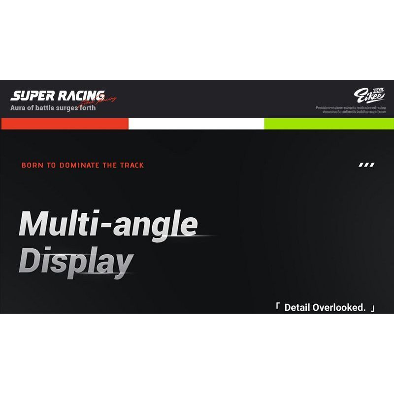 EIKEE Y26004 Xếp hình lắp ráp ghép mô hình Xe ô tô lưới BZ9X3 16