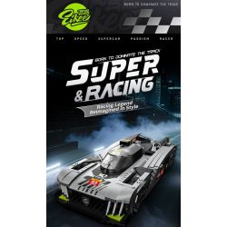 EIKEE Y26004 Xếp hình lắp ráp ghép mô hình Xe ô tô lưới BZ9X3 16