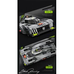 EIKEE Y26004 Xếp hình lắp ráp ghép mô hình Xe ô tô lưới BZ9X3 16