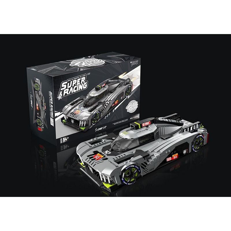 EIKEE Y26004 Xếp hình lắp ráp ghép mô hình Xe ô tô lưới BZ9X3 16