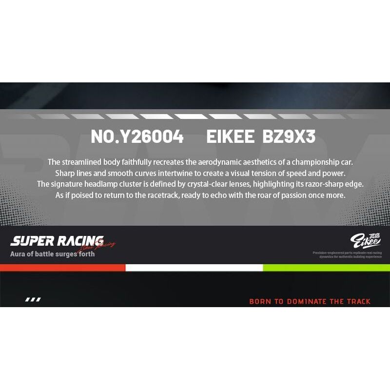 EIKEE Y26004 Xếp hình lắp ráp ghép mô hình Xe ô tô lưới BZ9X3 16