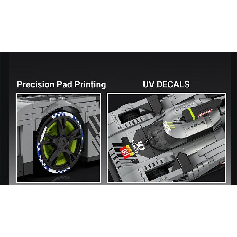 EIKEE Y26004 Xếp hình lắp ráp ghép mô hình Xe ô tô lưới BZ9X3 16