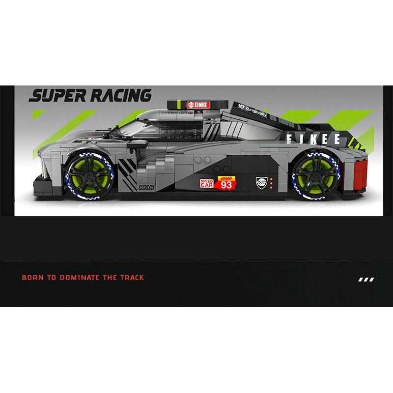 EIKEE Y26004 Xếp hình lắp ráp ghép mô hình Xe ô tô lưới BZ9X3 16