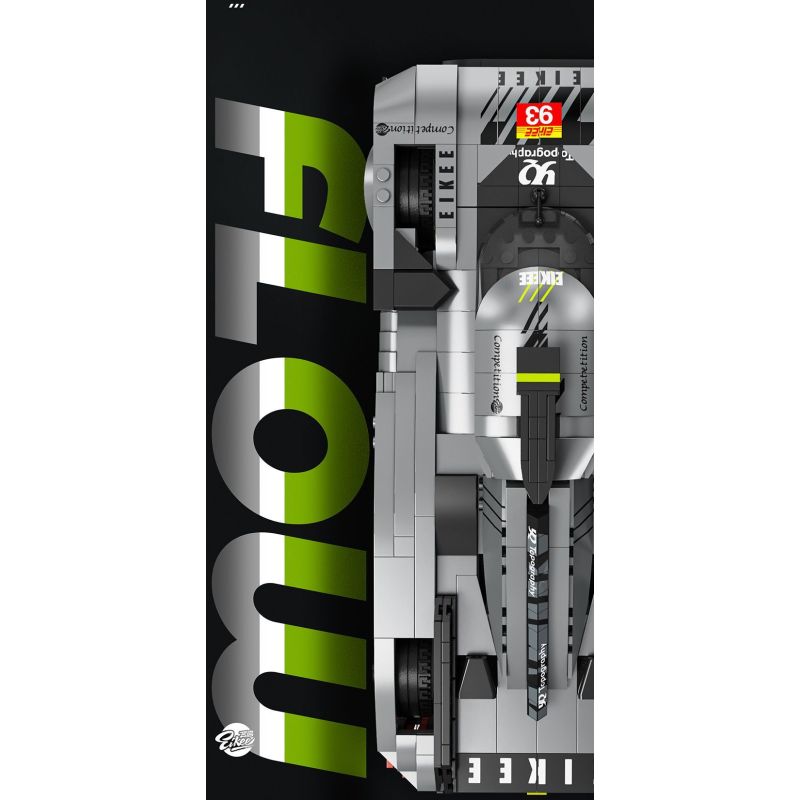 EIKEE Y26004 Xếp hình lắp ráp ghép mô hình Xe ô tô lưới BZ9X3 16