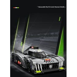 EIKEE Y26004 Xếp hình lắp ráp ghép mô hình Xe ô tô lưới BZ9X3 16