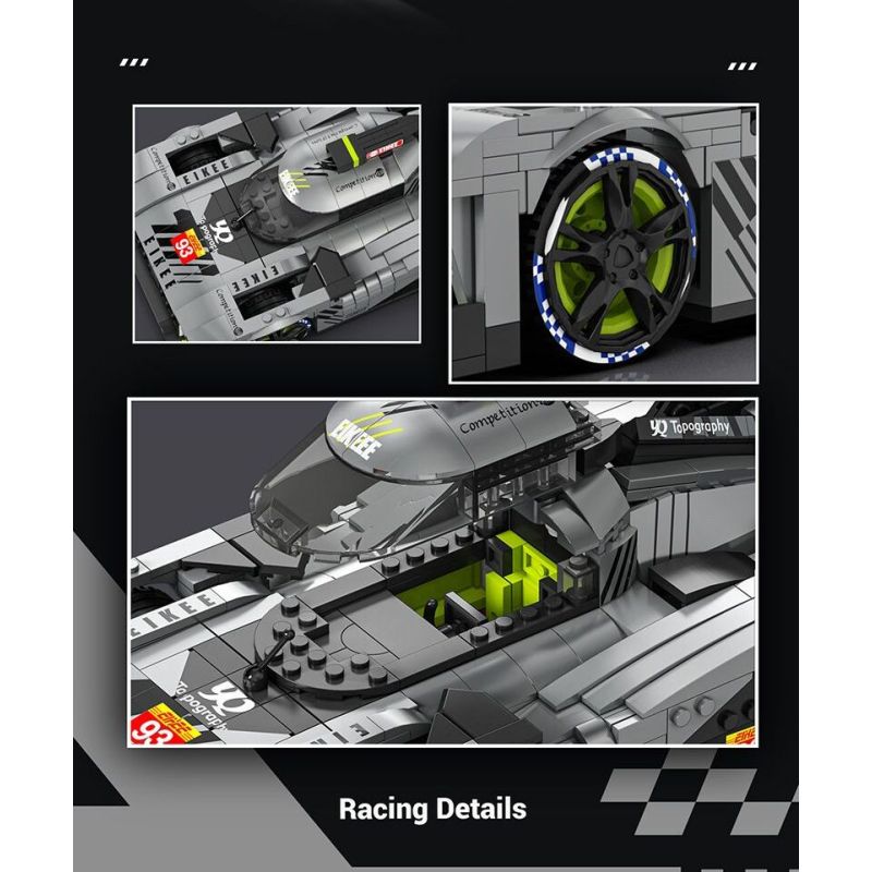 EIKEE Y26004 Xếp hình lắp ráp ghép mô hình Xe ô tô lưới BZ9X3 16