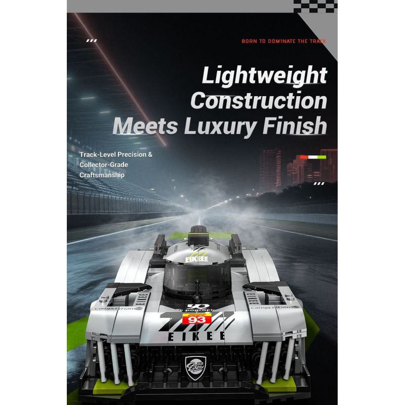 EIKEE Y26004 Xếp hình lắp ráp ghép mô hình Xe ô tô lưới BZ9X3 16
