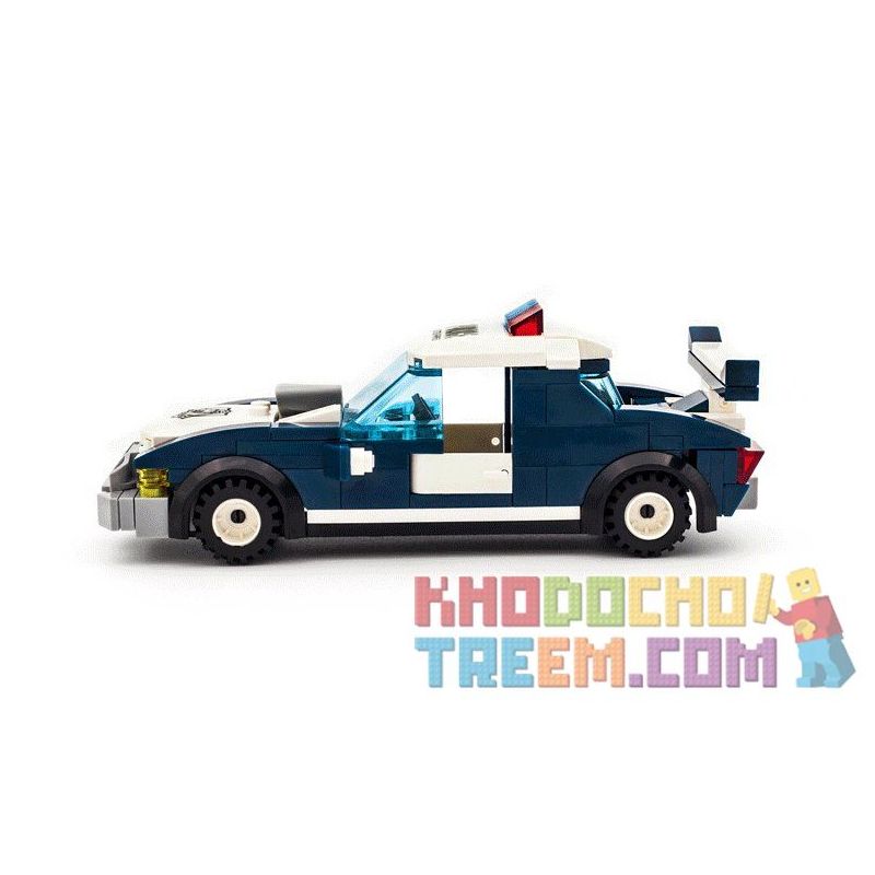 Enlighten 1913 Qman 1913 non  CẢNH SÁT ĐỌ SÚNG VỚI TOÁN CƯỚP bộ đồ chơi xếp lắp ráp ghép mô hình Police POLICE BATTLE FORCE 394 khối