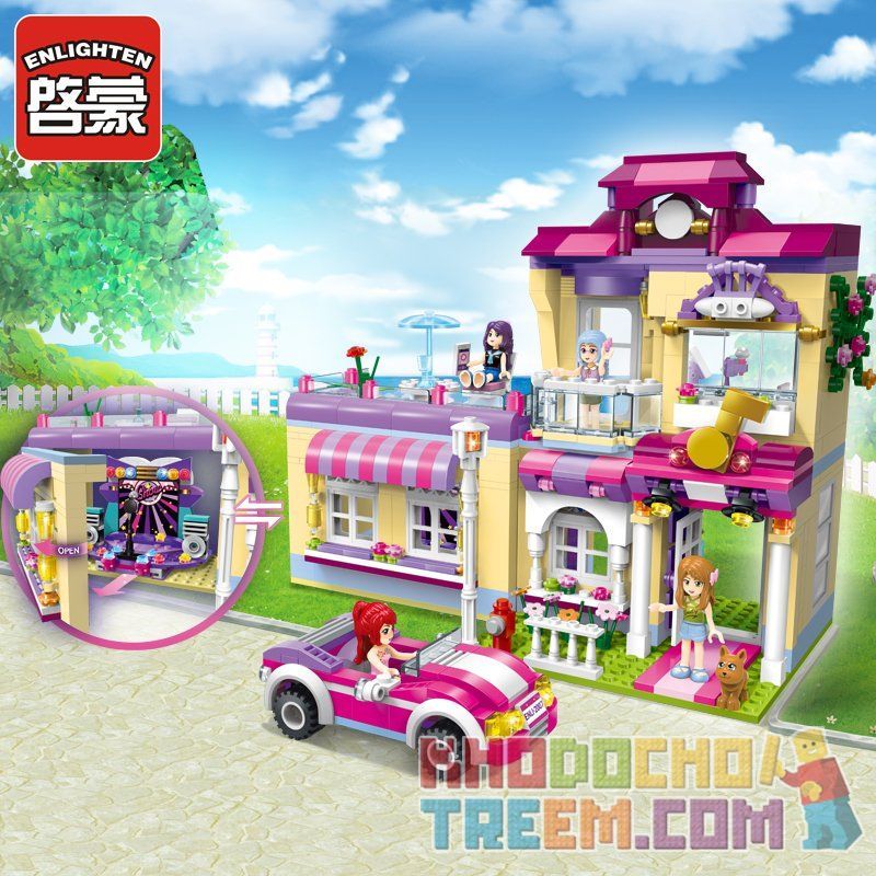 Enlighten 2007 Qman 2007 non  TRUNG TÂM ĐÀO TẠO NGÔI SAO CHERRY bộ đồ chơi xếp lắp ráp ghép mô hình  CHERRY STAR TRAINING CENTER Các Bạn Gái 729 khối