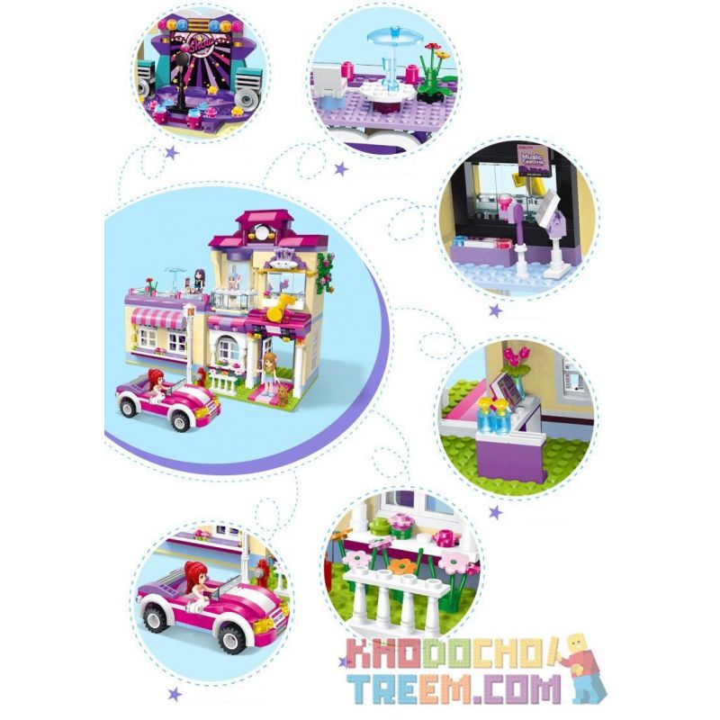 Enlighten 2007 Qman 2007 non  TRUNG TÂM ĐÀO TẠO NGÔI SAO CHERRY bộ đồ chơi xếp lắp ráp ghép mô hình  CHERRY STAR TRAINING CENTER Các Bạn Gái 729 khối