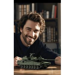 12GO 96012 Leopard 2A8 Xếp hình lắp ráp ghép mô hình Xe tăng chiến đấu chủ lực Leopard 2A8