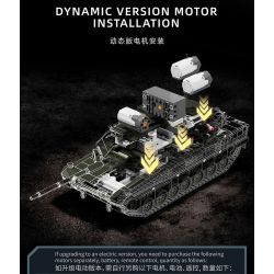 12GO 96012 Leopard 2A8 Xếp hình lắp ráp ghép mô hình Xe tăng chiến đấu chủ lực Leopard 2A8