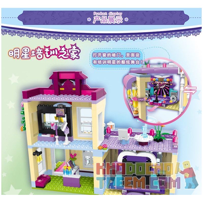 Enlighten 2007 Qman 2007 non  TRUNG TÂM ĐÀO TẠO NGÔI SAO CHERRY bộ đồ chơi xếp lắp ráp ghép mô hình  CHERRY STAR TRAINING CENTER Các Bạn Gái 729 khối