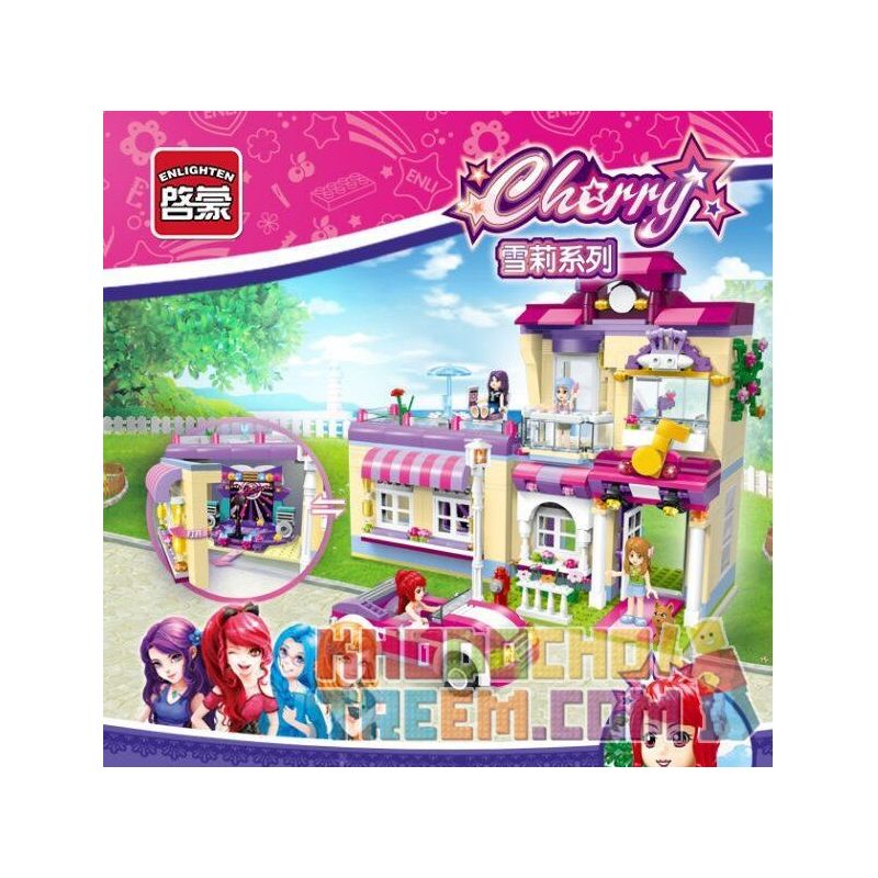 Enlighten 2007 Qman 2007 non  TRUNG TÂM ĐÀO TẠO NGÔI SAO CHERRY bộ đồ chơi xếp lắp ráp ghép mô hình  CHERRY STAR TRAINING CENTER Các Bạn Gái 729 khối
