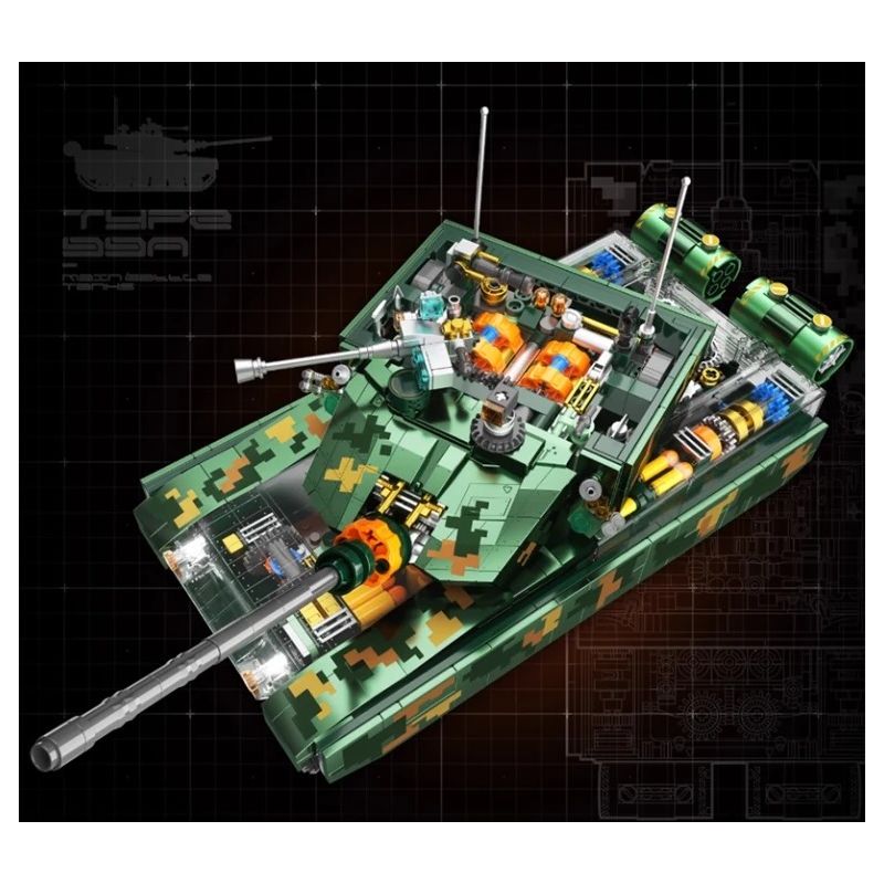 F5 F5-C1003 Xếp hình lắp ráp ghép mô hình Phiên bản sưu tập xe tăng 99A