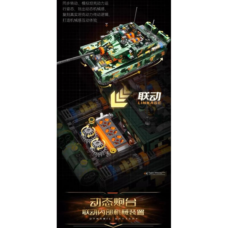 F5 F5-C1003 Xếp hình lắp ráp ghép mô hình Phiên bản sưu tập xe tăng 99A