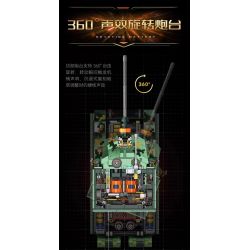 F5 F5-C1003 Xếp hình lắp ráp ghép mô hình Phiên bản sưu tập xe tăng 99A