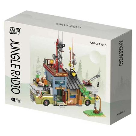 Weile Chuangxiang 2243 Jungle Radio Xếp hình lắp ráp ghép mô hình đài phát thanh rừng