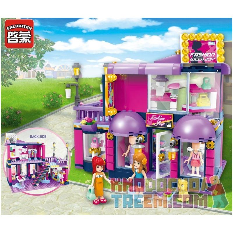 Enlighten 2005 Qman 2005 non  CỬA HÀNG BÁN ĐỒ LƯU NIỆM bộ đồ chơi xếp lắp ráp ghép mô hình  CHERRY ENLICITY BOUTIQUE Các Bạn Gái 458 khối