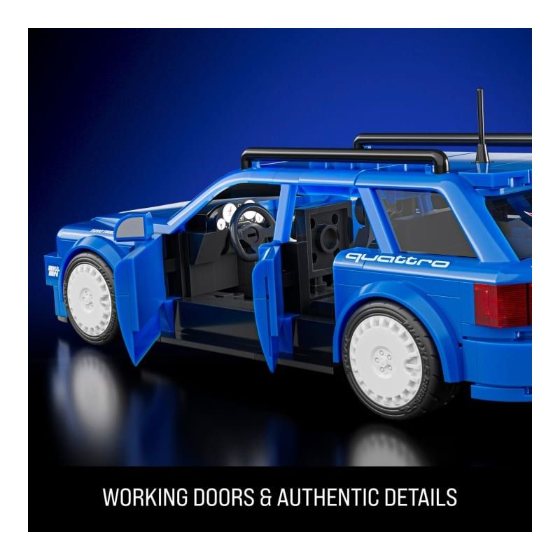 Mattel Brick Shop JGR28 Audi Avant RS2 Xếp hình lắp ráp ghép mô hình Speed ​​Class Hot Wheels Audi RS2 Avant 1:32