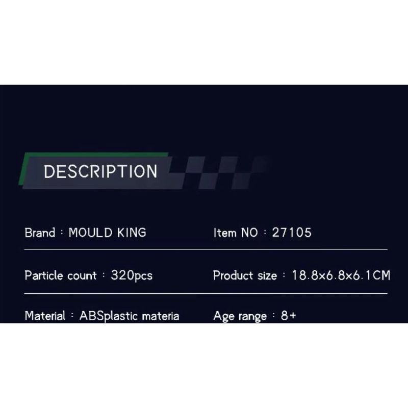 MouldKing 27105 4 Litre Super Luxury Car Xếp hình lắp ráp ghép mô hình Xe cổ điển siêu sang 4 lít