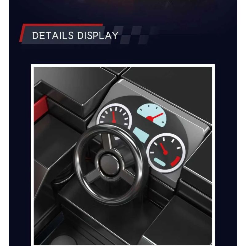 MouldKing 27106 GORDON MURRAY AUTOMOTIVE T.50S Xếp hình lắp ráp ghép mô hình Siêu xe GMA T.50S