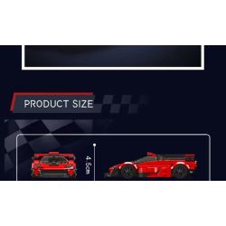 MouldKing 27106 GORDON MURRAY AUTOMOTIVE T.50S Xếp hình lắp ráp ghép mô hình Siêu xe GMA T.50S