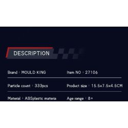 MouldKing 27106 GORDON MURRAY AUTOMOTIVE T.50S Xếp hình lắp ráp ghép mô hình Siêu xe GMA T.50S