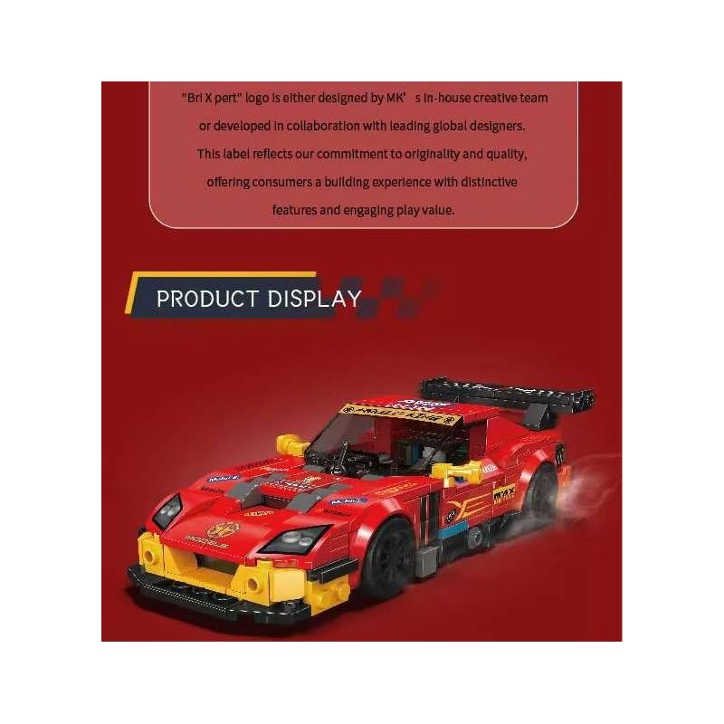 MouldKing 27107 Ferrari 575 GTC Xếp hình lắp ráp ghép mô hình Siêu xe Ferrari 575 GTC