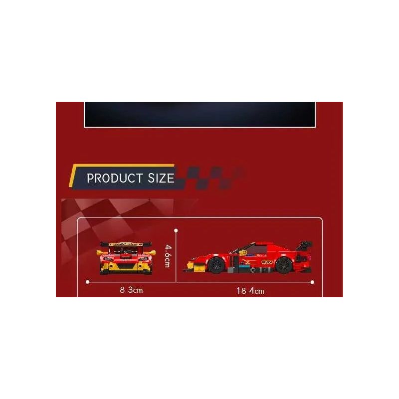 MouldKing 27107 Ferrari 575 GTC Xếp hình lắp ráp ghép mô hình Siêu xe Ferrari 575 GTC