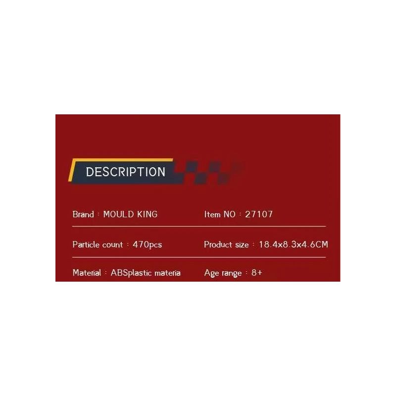 MouldKing 27107 Ferrari 575 GTC Xếp hình lắp ráp ghép mô hình Siêu xe Ferrari 575 GTC