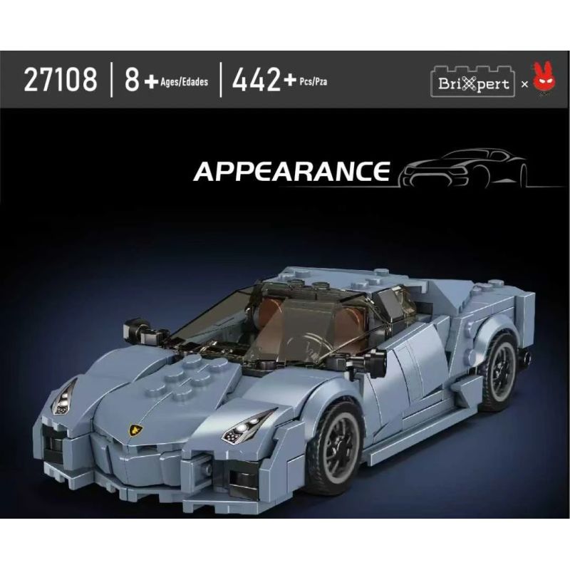 MouldKing 27108 Lamborghini Reventon Xếp hình lắp ráp ghép mô hình siêu xe Lamborghini Reventon
