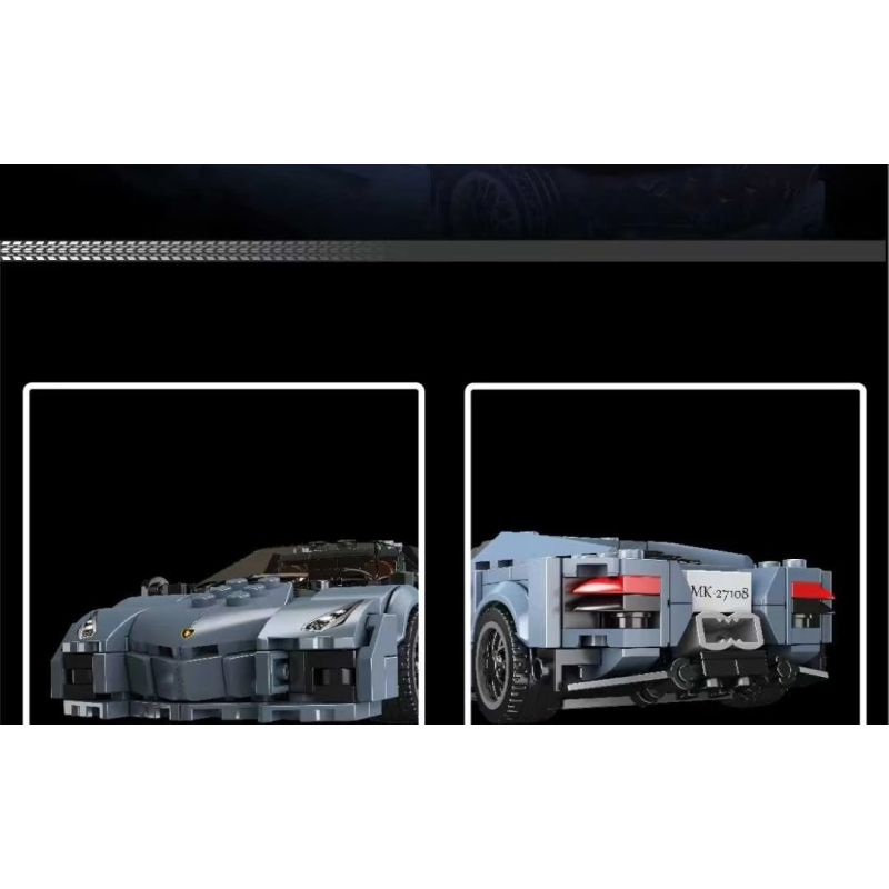 MouldKing 27108 Lamborghini Reventon Xếp hình lắp ráp ghép mô hình siêu xe Lamborghini Reventon