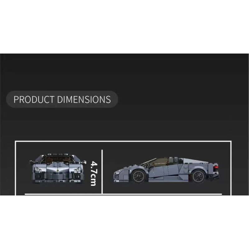 MouldKing 27108 Lamborghini Reventon Xếp hình lắp ráp ghép mô hình siêu xe Lamborghini Reventon