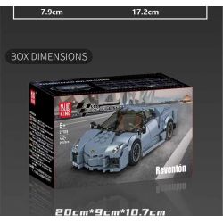 MouldKing 27108 Lamborghini Reventon Xếp hình lắp ráp ghép mô hình siêu xe Lamborghini Reventon