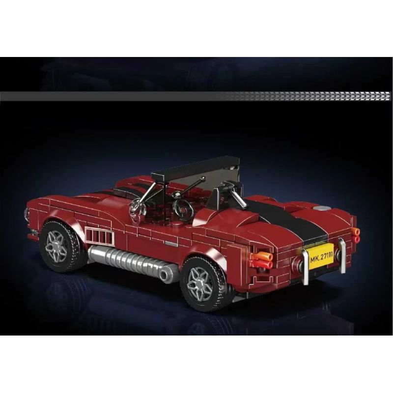 MouldKing 27111 Shelby Cobra Xếp hình lắp ráp ghép mô hình siêu xe rắn hổ mang shelby
