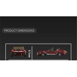 MouldKing 27111 Shelby Cobra Xếp hình lắp ráp ghép mô hình siêu xe rắn hổ mang shelby