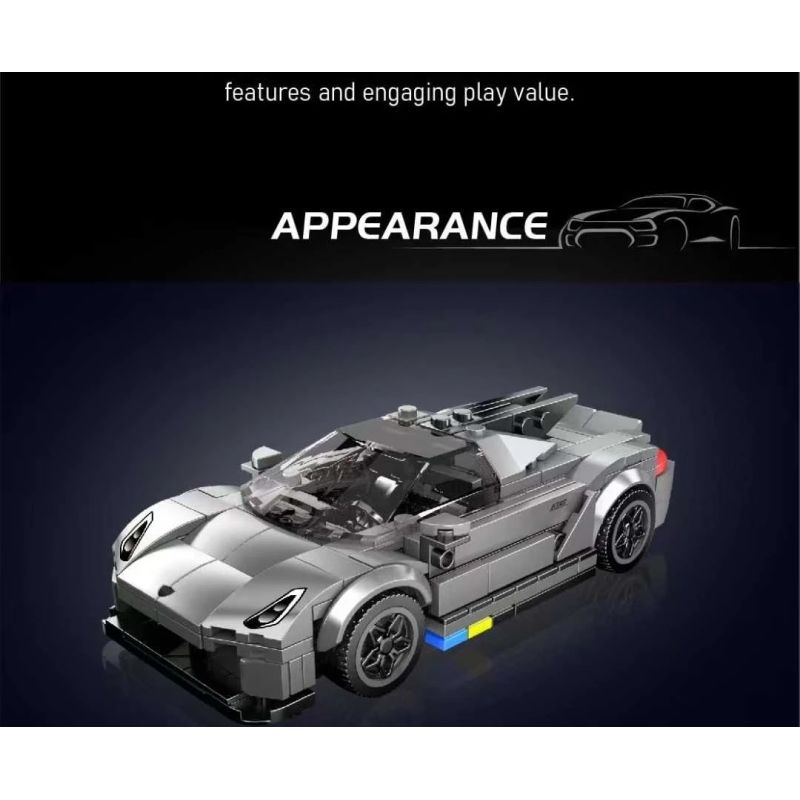 MouldKing 27112 Jesko Xếp hình lắp ráp ghép mô hình Siêu xe Koenigsegg Jesko