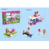 Enlighten 2004 Qman 2004 non  CUỘC DÃ NGOẠI BẰNG XE BUÝT bộ đồ chơi xếp lắp ráp ghép mô hình  CHERRY OUTING TRIP BUS Các Bạn Gái 319 khối