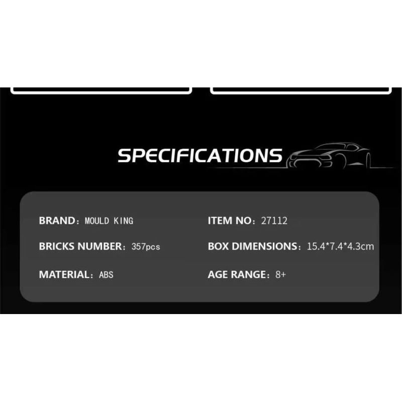 MouldKing 27112 Jesko Xếp hình lắp ráp ghép mô hình Siêu xe Koenigsegg Jesko
