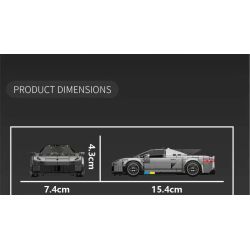 MouldKing 27112 Jesko Xếp hình lắp ráp ghép mô hình Siêu xe Koenigsegg Jesko