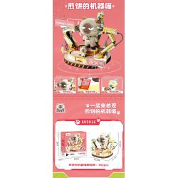 inbrixx 885016 Xếp hình lắp ráp ghép mô hình Một nhóm mèo robot: Mèo robot Pancake