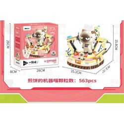 inbrixx 885016 Xếp hình lắp ráp ghép mô hình Một nhóm mèo robot: Mèo robot Pancake