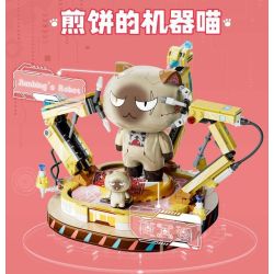 inbrixx 885016 Xếp hình lắp ráp ghép mô hình Một nhóm mèo robot: Mèo robot Pancake