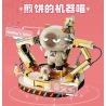 inbrixx 885016 Xếp hình lắp ráp ghép mô hình Một nhóm mèo robot: Mèo robot Pancake