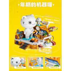 inbrixx 885020 Xếp hình lắp ráp ghép mô hình Một nhóm mèo robot: mèo robot của Nian Gao