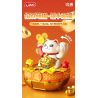 JAKI BK007 Solar Beckoning Cat Xếp hình lắp ráp ghép mô hình Mèo may mắn năng lượng mặt trời 4 loại
